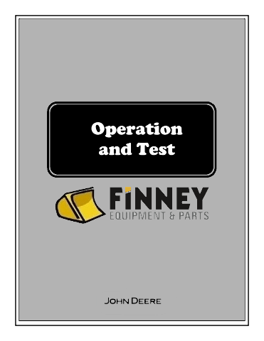John Deere 450J 550J 650J Operation and Test Manual JD TM2257 Book