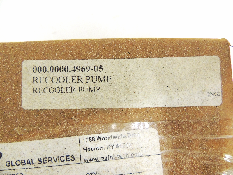 New Recooler Pump 000.0000.4969-05