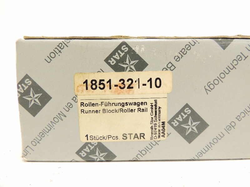 New STAR Runner Block / Roller Rail 1851-321-10