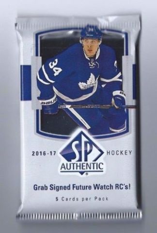 2016/17 Upper Deck UD SP Authentic Hockey Hobby 5 Card Pack (Sealed)(Random) spa