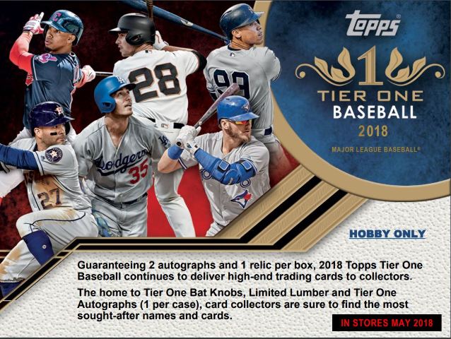 2018 Topps Tier One Baseball Hobby 12 Box Case (Factory Sealed)