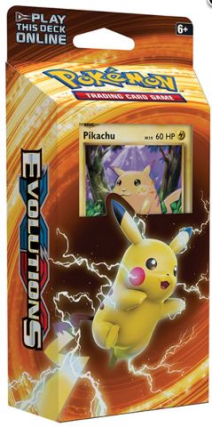 Pokemon TCG XY Evolutions Theme Deck: Pikachu Power (Sealed) + 2 Booster Packs