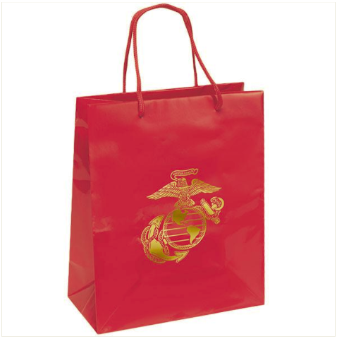 Vanguard GIFT BAG: GOLD EMBOSSED EGA ON MARINE RED