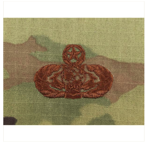 Vanguard AIR FORCE EMBROIDERED BADGE: CYBERSPACE SUPPORT: MASTER OCP