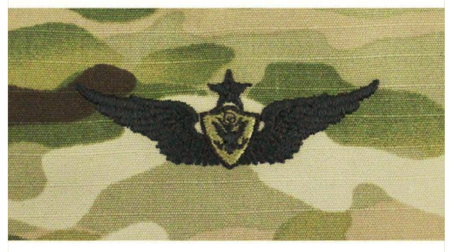 Vanguard ARMY EMBROIDERED BADGE ON OCP SEW ON: AIRCRAFT CREWMAN: AIRCREW SENIOR