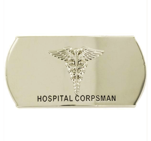 Vanguard NAVY ENLISTED SPECIALTY BELT BUCKLE: HOSPITAL CORPSMAN: HM