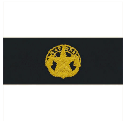 Vanguard NAVY EMBROIDERED BADGE: COMMAND AT SEA - EMBROIDERED ON COVERALL