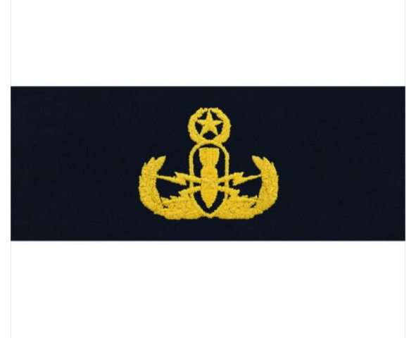 Vanguard NAVY EMBROIDERED BADGE EXPLOSIVE ORDNANCE DISPOSAL OFFICER - COVERALL