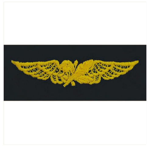 Vanguard NAVY EMBROIDERED BADGE: AVIATION SUPPLY OFFICER - COVERALL