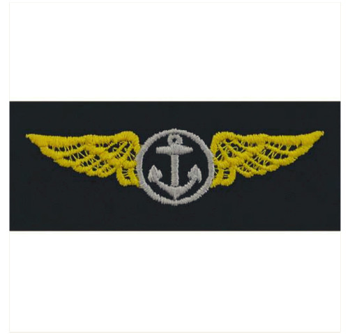 Vanguard NAVY EMBROIDERED BADGE: AVIATION OBSERVER - EMBROIDERED ON COVERALL