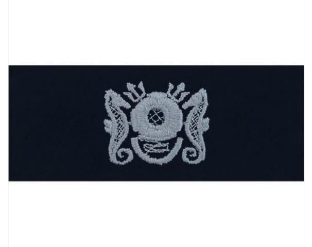 NAVY EMBROIDERED BADGE: MASTER DIVER ENLISTED. - COVERALL