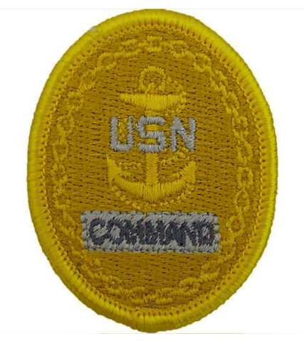 Vanguard NAVY EMBROIDERED BADGE: E7 COMMAND - EMBROIDERED ON COVERALL