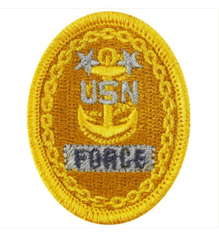 Vanguard NAVY EMBROIDERED BADGE: E9 FORCE - EMBROIDERED ON COVERALL