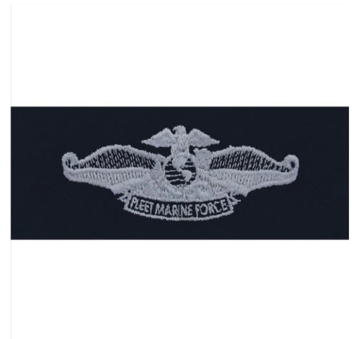 Vanguard Navy Fleet Marine Force Embroidered Badge on Coverall