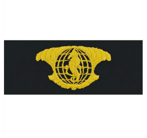 Vanguard NAVY EMBROIDERED BADGE: IUSS OFFICER - EMBROIDERED ON COVERALL