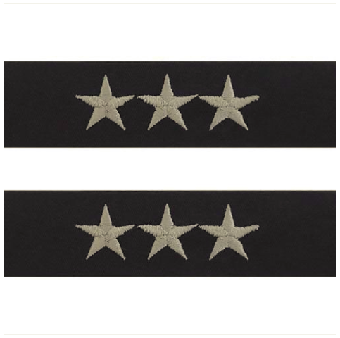 Vanguard NAVY EMBROIDERED COLLAR DEVICE: VICE ADMIRAL - EMBROIDERED ON COVERALL
