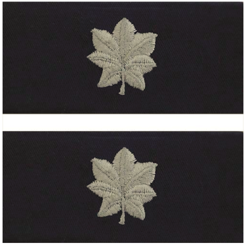 Vanguard NAVY EMBROIDERED COLLAR DEVICE: COMMANDER - EMBROIDERED ON COVERALL