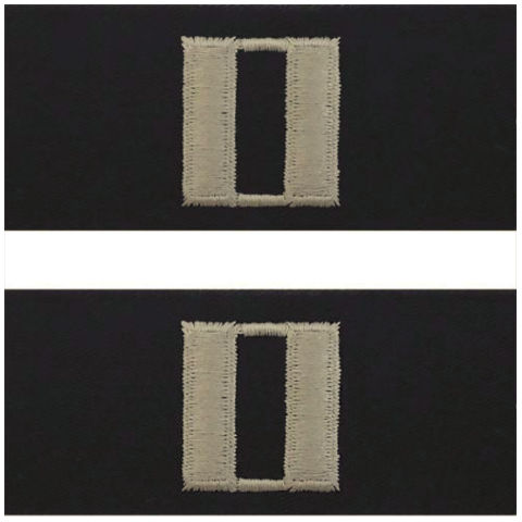 Vanguard NAVY EMBROIDERED COLLAR DEVICE: SENIOR LIEUTENANT - COVERALL