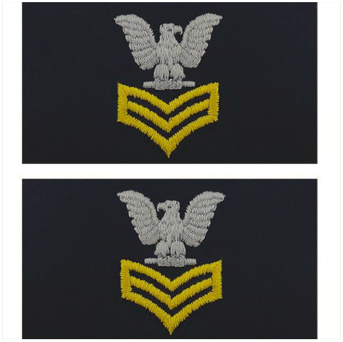 Vanguard NAVY EMBROIDERED COLLAR DEVICE: E6 FIRST CLASS PETTY OFFICER - COVERALL