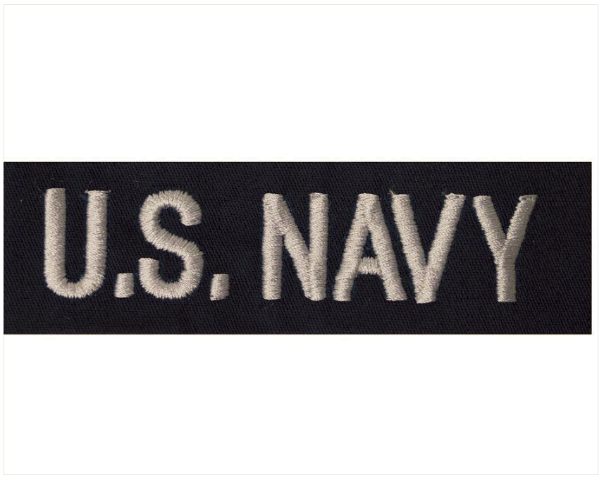 Vanguard NAVY TAPE: U.S. NAVY ENLISTED - SILVER ON COVERALL
