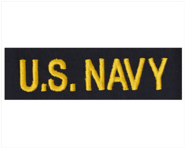 Vanguard NAVY TAPE: U.S. NAVY OFFICER - GOLD ON COVERALL