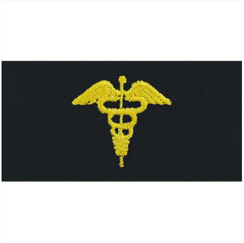 Vanguard NAVY EMBROIDERED COLLAR DEVICE: PHYSICIAN ASSISTANT - COVERALL