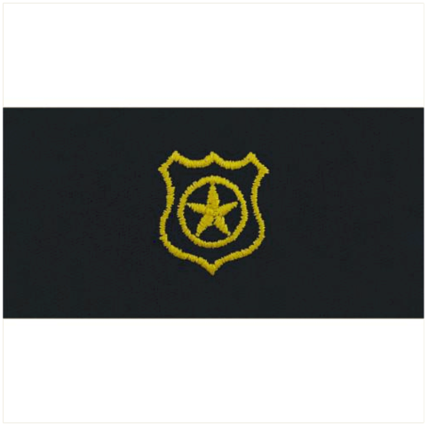 Vanguard NAVY EMBROIDERED COLLAR DEVICE: PHYSICAL SECURITY - COVERALL