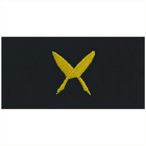 Vanguard NAVY EMBROIDERED COLLAR DEVICE: SHIPS CLERK - EMBROIDERED ON COVERALL