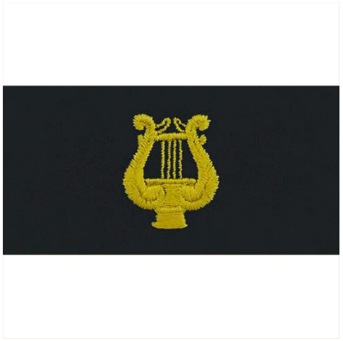 Vanguard NAVY EMBROIDERED COLLAR DEVICE: BAND LEADER - EMBROIDERED ON COVERALL