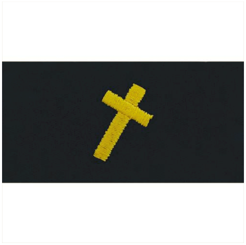 Vanguard NAVY EMBROIDERED COLLAR DEVICE: CHRISTIAN CHAPLAIN - COVERALL