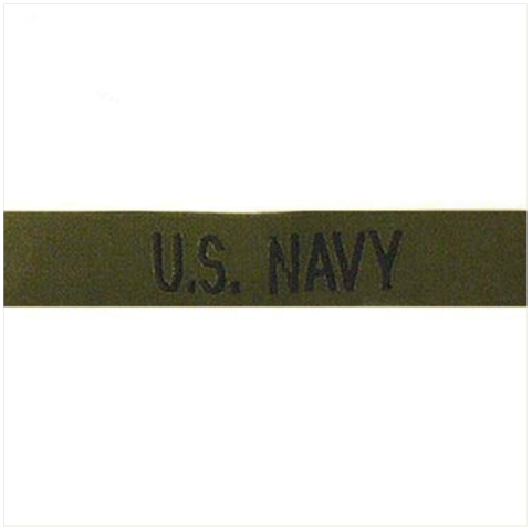 Vanguard NAVY TAPE: U.S. NAVY - BLACK ON OLIVE DRAB