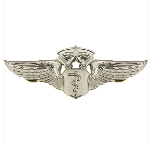 Vanguard AIR FORCE BADGE: FLIGHT SURGEON: CHIEF - REGULATION SIZE