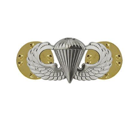 Vanguard ARMY DRESS BADGE: PARACHUTIST - MINIATURE, MIRROR FINISH
