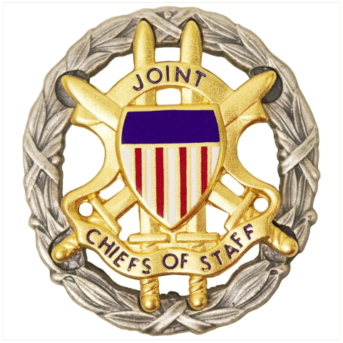 Vanguard IDENTIFICATION DRESS BADGE: JOINT CHIEFS OF STAFF - OXIDIZED