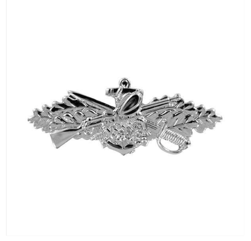 Vanguard NAVY BADGE: SEABEE COMBAT WARFARE SPECIALIST - MINIATURE MIRROR FINISH