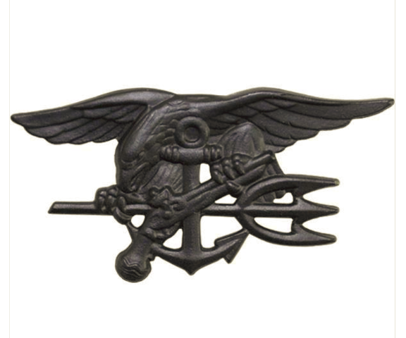 Vanguard NAVY BADGE: SPECIAL WARFARE - REGULATION BLACK METAL