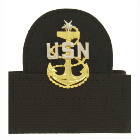 Vanguard NAVY CAP DEVICE: E8 CHIEF PETTY OFFICER: SENIOR - MOUNTED