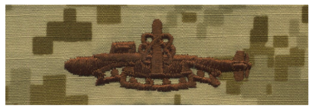 Vanguard NAVY EMBROIDERED BADGE: SSBN DETERRENT PATROL - DESERT DIGITAL