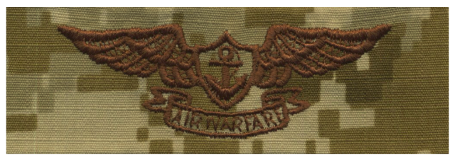Vanguard NAVY EMBROIDERED BADGE: AVIATION WARFARE - DESERT DIGITAL