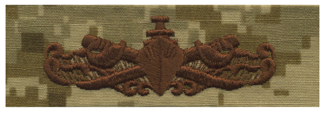 Vanguard NAVY EMBROIDERED BADGE: SURFACE WARFARE ENLISTED - DESERT DIGITAL