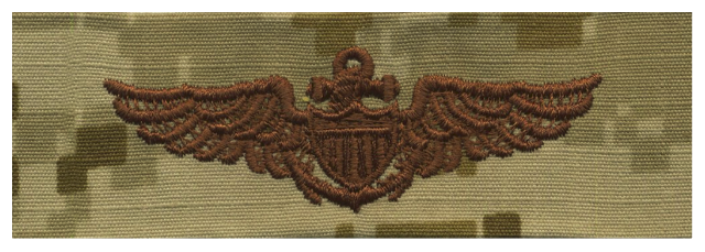 Vanguard NAVY EMBROIDERED BADGE: AVIATOR - DESERT DIGITAL