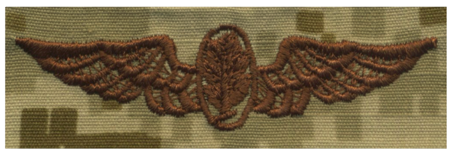 Vanguard NAVY EMBROIDERED BADGE: AVIATION PHYSIOLOGIST - DESERT DIGITAL