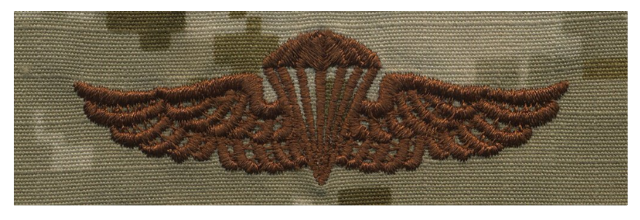 Vanguard NAVY EMBROIDERED BADGE N/MC PARACHUTIST - DESERT DIGITAL