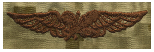 Vanguard NAVY EMBROIDERED BADGE: AVIATION SUPPLY - DESERT DIGITAL