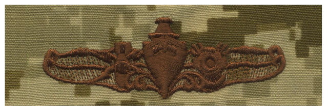 Vanguard NAVY EMBROIDERED BADGE: SPECIAL OPERATIONS OFFICER - DESERT DIGITAL