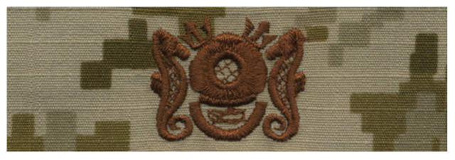 Vanguard NAVY EMBROIDERED BADGE MASTER DIVER/DIVING OFFICER - DESERT DIGITAL