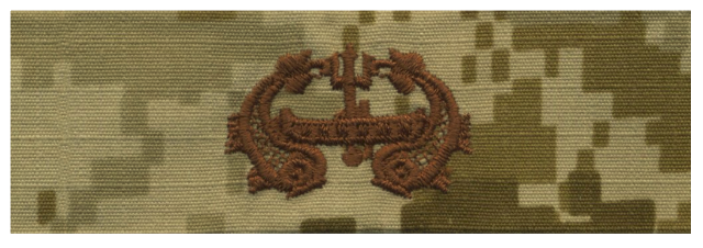 Vanguard NAVY EMBROIDERED BADGE: DEEP SUBMERGENCE - DESERT DIGITAL