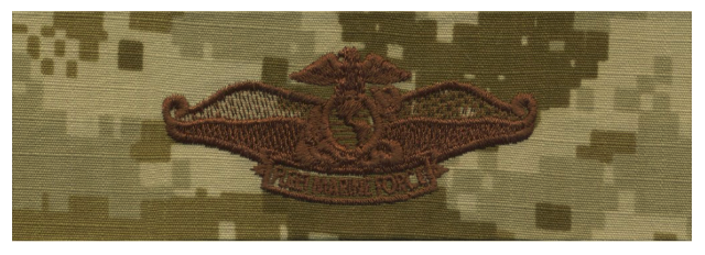Vanguard NAVY EMBROIDERED BADGE: FLEET MARINE FORCE CHAPLAIN - DESERT DIGITAL