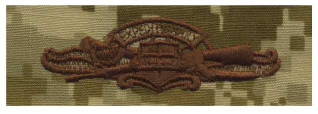 Vanguard NAVY EMBROIDERED BADGE: EXPEDITIONARY WARFARE - DESERT DIGITAL