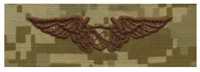 Vanguard NAVY EMBROIDERED BADGE: N.F.O. ASTRONAUT - DESERT DIGITAL